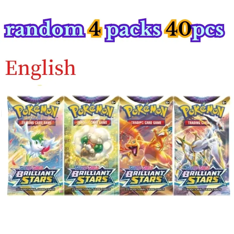 fun 40 Pieces Pokemon Card Pack 4 Sets Sun Moon Violet 151 English Trading Cards Collectible Toys Halloween Gift Fantasy Sci Fi — image 30