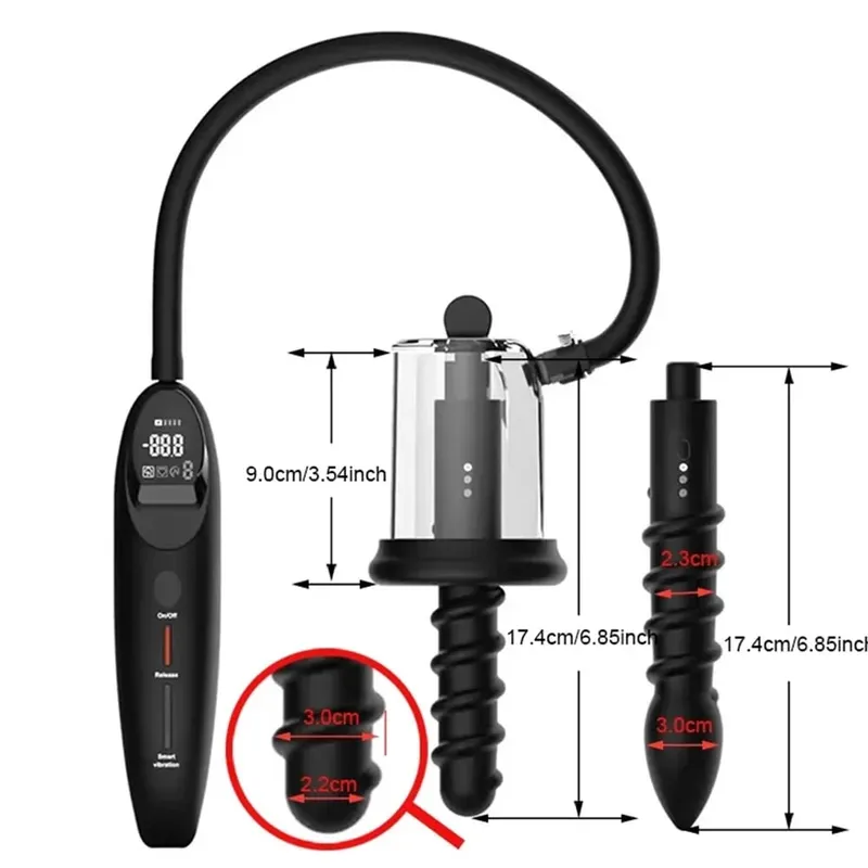 Vibrazione elettrica Succhiare Ano Bocciolo di rosa Pompa Vibrante Butt Plug Ventosa Ventosa Massaggiatore della prostata Giocattoli del sesso anale maschile per gli uomini Strumento — image 2