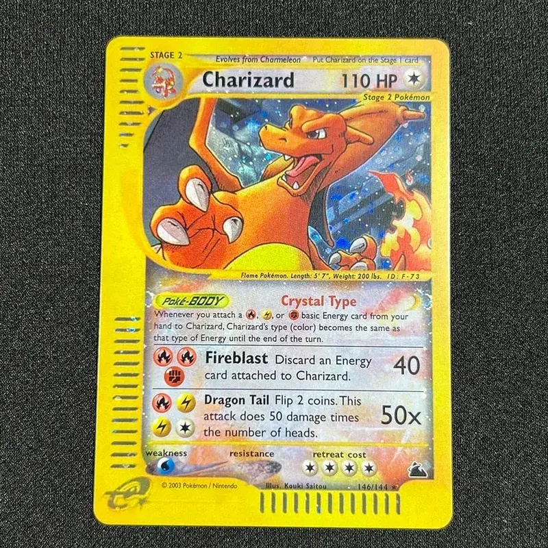 PKM Single Cards 1st Edition E-Card Celebi Charizard Skyridge (SK) Foil Cards Zapdos Aquapolis Classic Game Collection PROXY — image 22