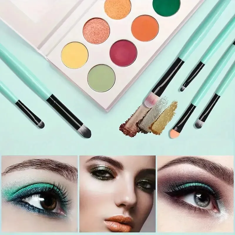 Sada 20ks štětců na make-up pro kosmetiku Foundation Blush Powder Eyeshadow Kabuki Blending Brush with Powder Puff Beauty Tools — image 3