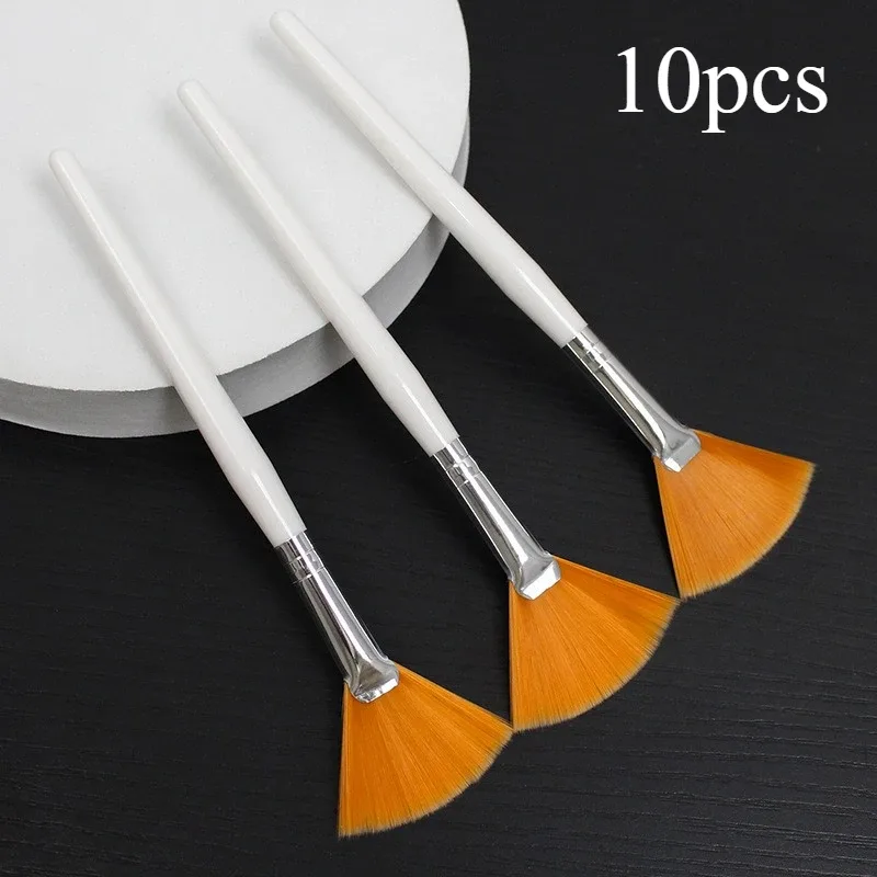 3-10pcs 실용적인 페이셜 브러쉬 DIY 페이스 마스크 브러쉬 세트 소프트 팬 메이크업 브러쉬 여성용 화장품 도구 뷰티 메이크업 브러쉬 — image 12