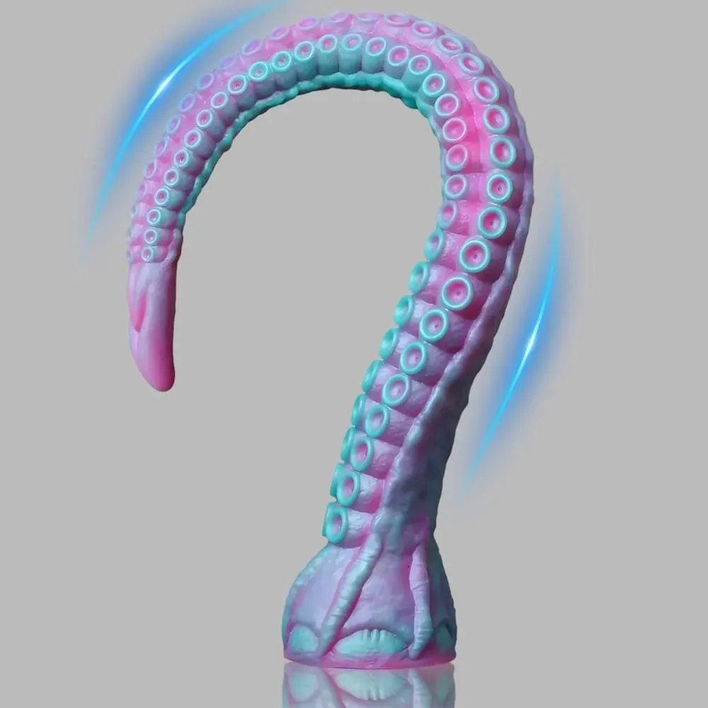 Fantasia tentáculo vibrador de silicone macio plugue anal massageador de próstata enorme pênis falso estimulação do ponto g masturbador brinquedos sexuais adultos — image 1