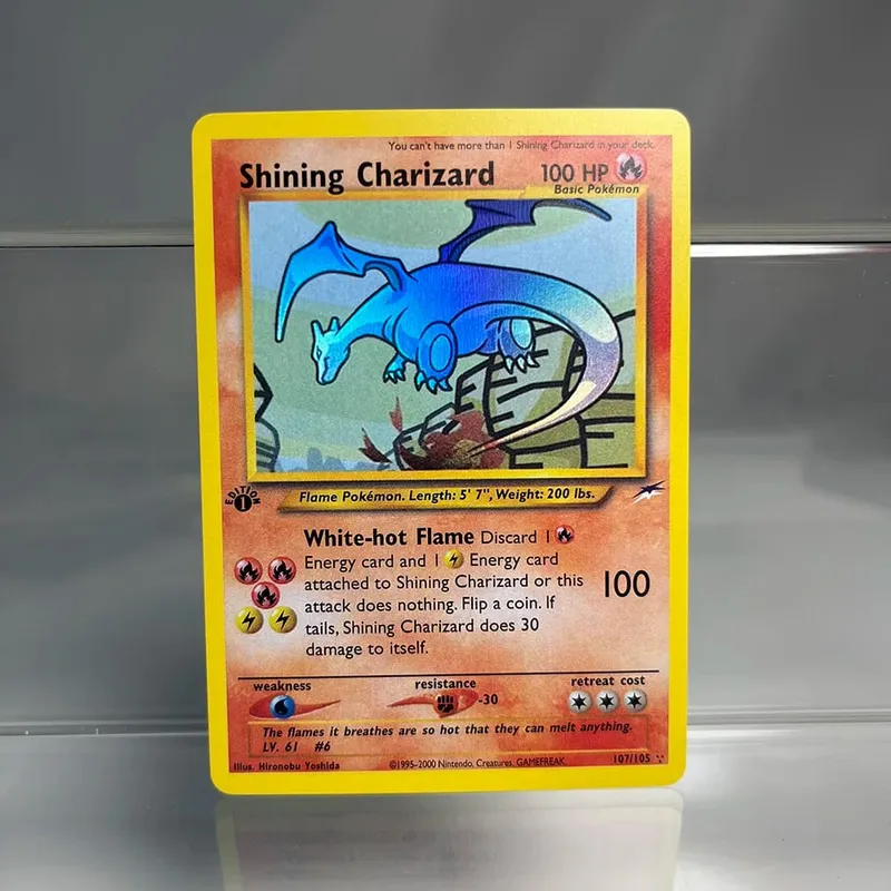 PKM Holographic Single Proxy Cards Lugia Charizard Venusaur Foil Game Collection Cards PTCG Kids Toys — image 14