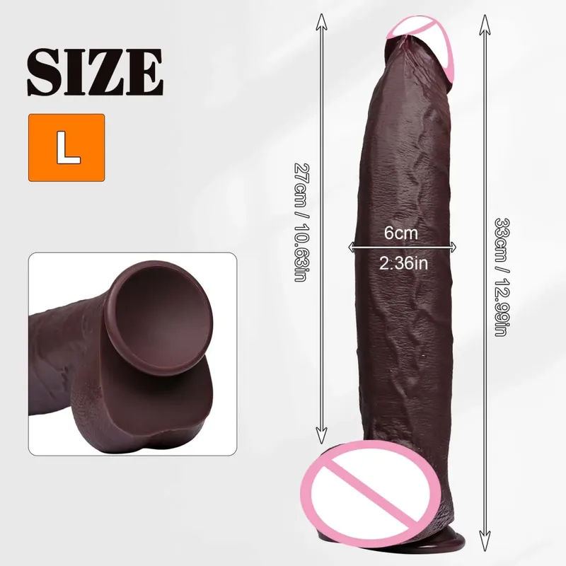 Dildi di realtà di grandi dimensioni Super lungo Butt Plug in silicone per singoli Masturbatori per uomini Donne Gay Dildo Sextoys Sex Shop 18+ — image 8