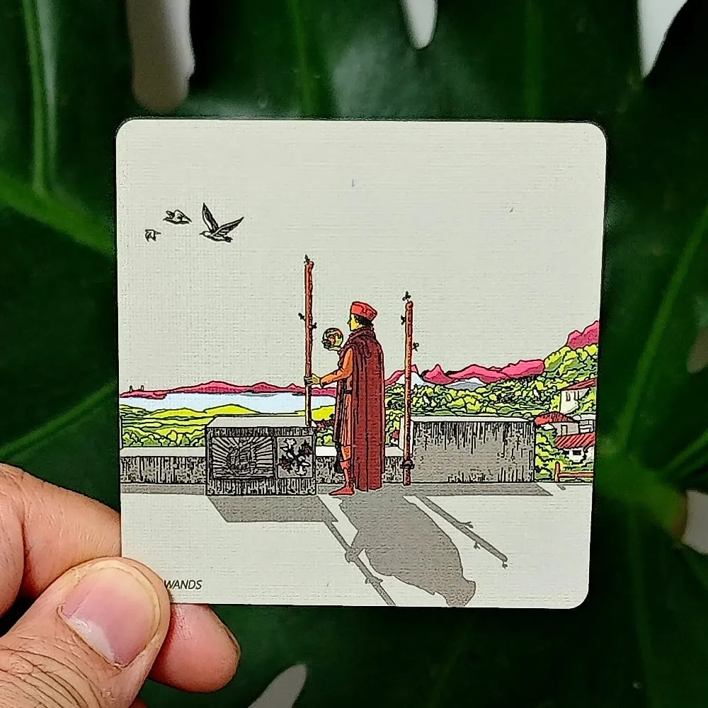 RWS Weitwinkel-Tarot, 78 Karten + 2 Spezialrahmenkarten, gedruckt auf 350 g/m² doppelt geprägtem Karton, 7 x 7 cm