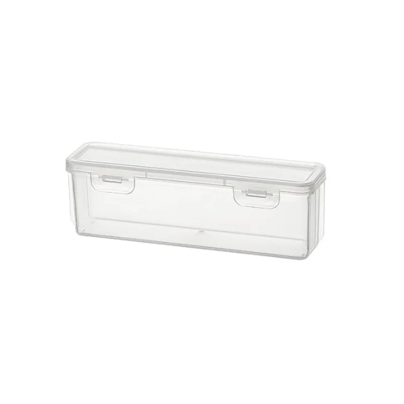 【B】Scatola portaoggetti portatile per pennelli cosmetici da viaggio. Piccola copertura antipolvere trasparente per fard in polvere, ombretto, pennelli per sopracciglia