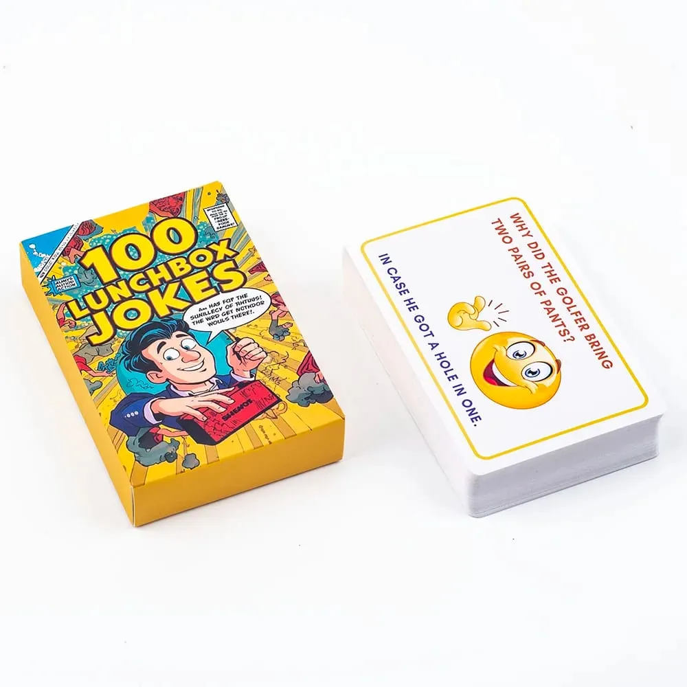 어린이 농담 카드 100pcs - 가족 자동차 타기 도로 여행 보드 게임을 위한 말장난 수수께끼 대화 스타터가 포함된 재미있는 도시락 노트 — image 3