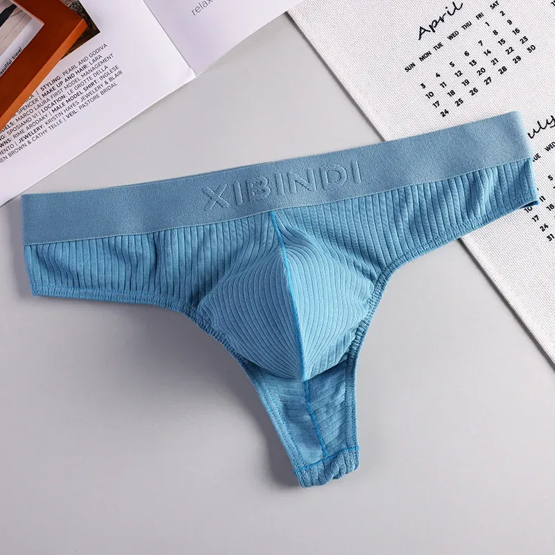 Sexy Breathable Men's Panties Pure Cotton High Elasticity G-string Man Undrewear U-shape Pouch Hot Sexy Adult For Man Underpants
