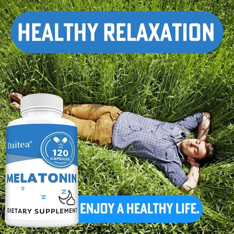 Kapsul Suplemen Melatonin 5 Mg - Sokongan Tidur Semulajadi Relaksasi dan Ketenangan Menggalakkan Kualiti Tidur — image 5