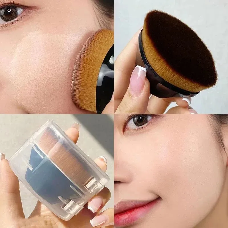 1/2ks Nový kouzelný štětec na make-up Beauty Powder Face Blush Štětce Přenosný profesionální podkladový štětec Velký kosmetický měkký základ — image 6