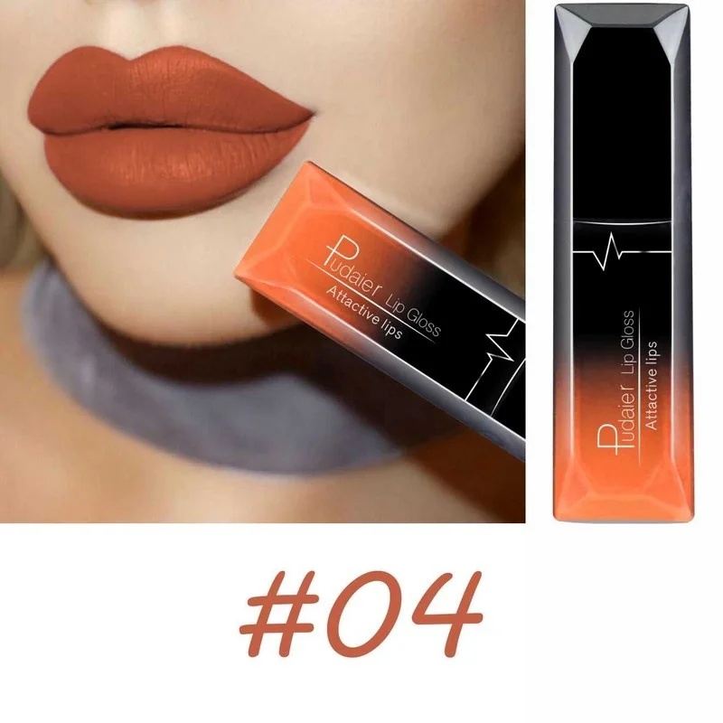Samtiger, matter, flüssiger Lippenstift, wasserfest, 17 langanhaltende Farben, antihaftbeschichtet, kussfest, glatt, weicher Lippentönung für Mädchen — image 8