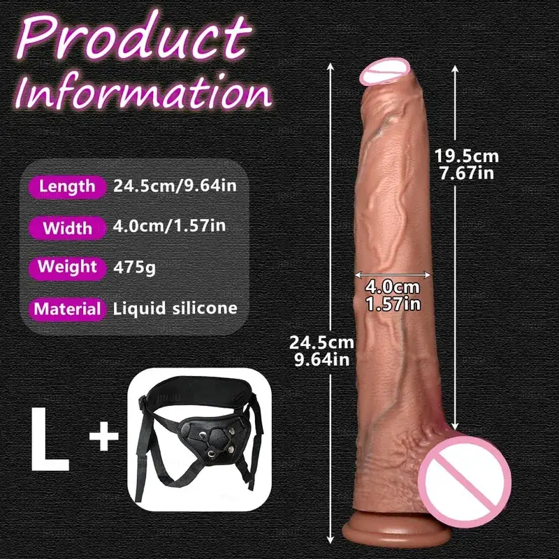 Grand godemiché réaliste en Silicone, 5 tailles, ventouse, énorme pénis, pour Couples, Masturbation, bite douce, femme, homme, jouet sexuel Anal pour adulte — image 12