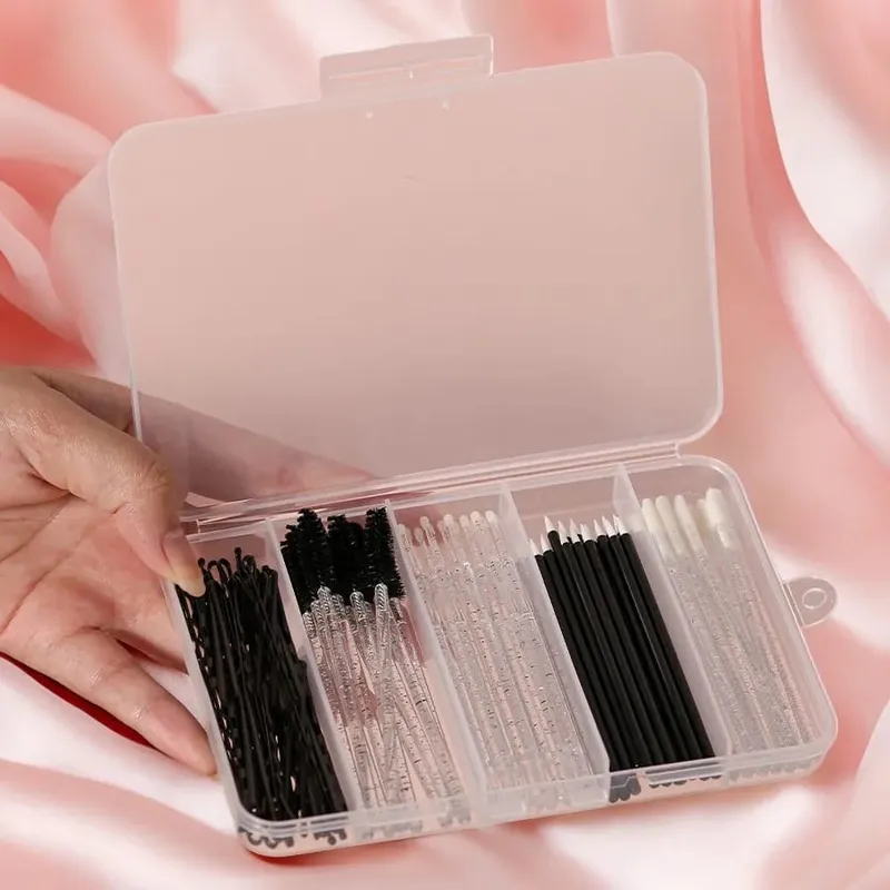 80ks Profesionální sada štětců na make-up Sada štětců na obočí Řasy Štětce na rty Vlásenka Mikro štětec na prodlužování řas Nástroje na líčení — image 8