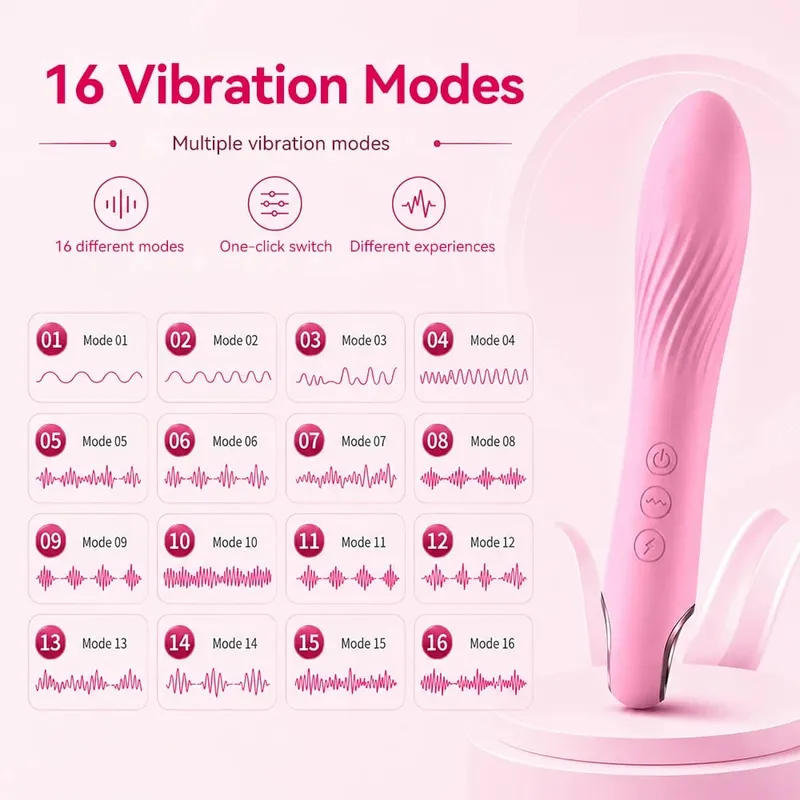 16 modalità vibratore a impulsi elettrici per le donne stimolatore del clitoride del punto G massaggio vaginale vibratore vibratore giocattolo adulto del sesso silenzioso — image 3
