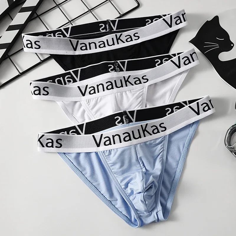 3-Piece High-Cut Mini Briefs: Men's Modal, New Style, Hollow Elastic, Sexy Low-Rise Underwear — image 12