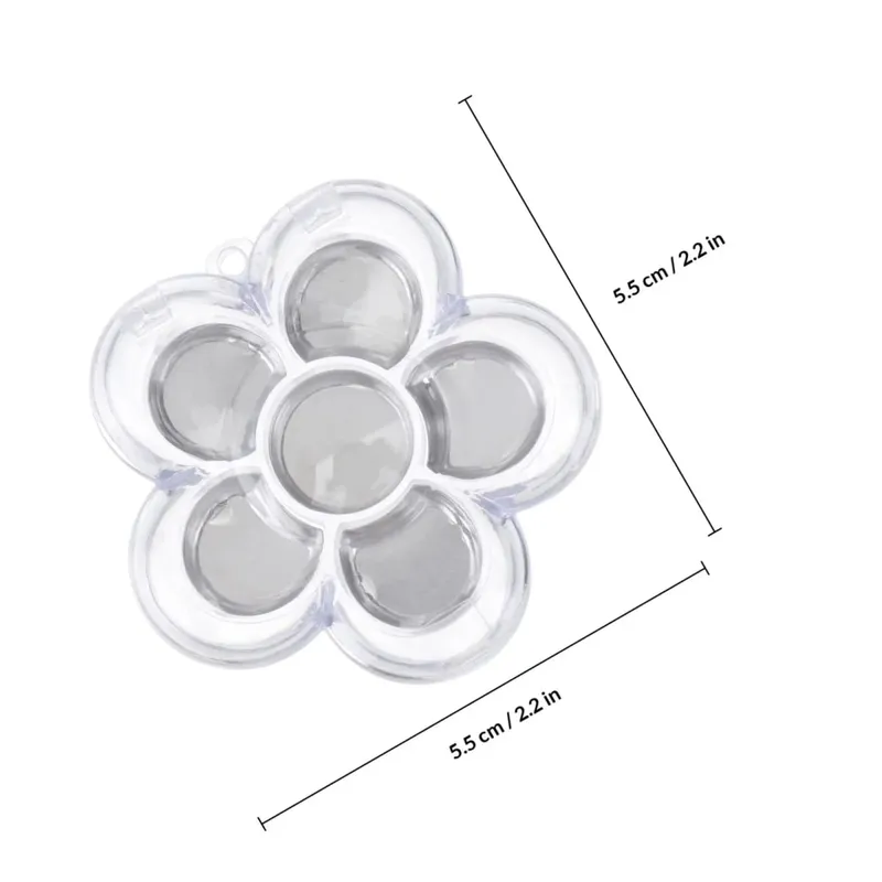 8ks Šestikomorová subbox Plum Blossom Jednoduchá elegantní krabička na uložení make-upu pro korektor na rtěnku s očními stíny, pudr na obočí — image 4