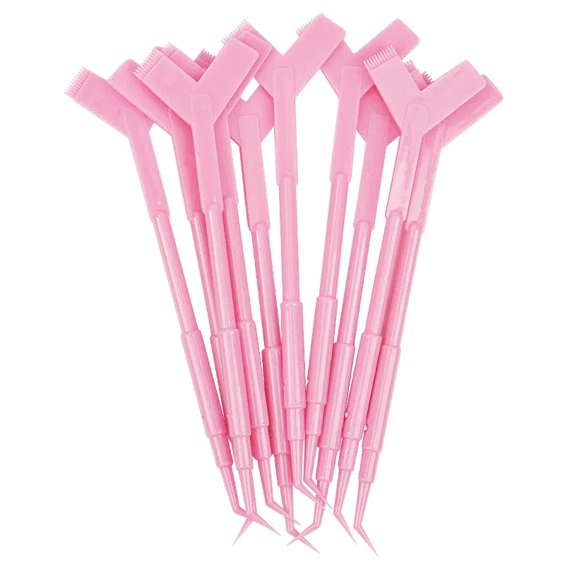 10 ks opakovaně použitelných plastových tyčinek na řasy prodlužování řas Tvar Y Hřeben Lifting Lash Lifting Curler Aplikátor štětce na make-up — image 10