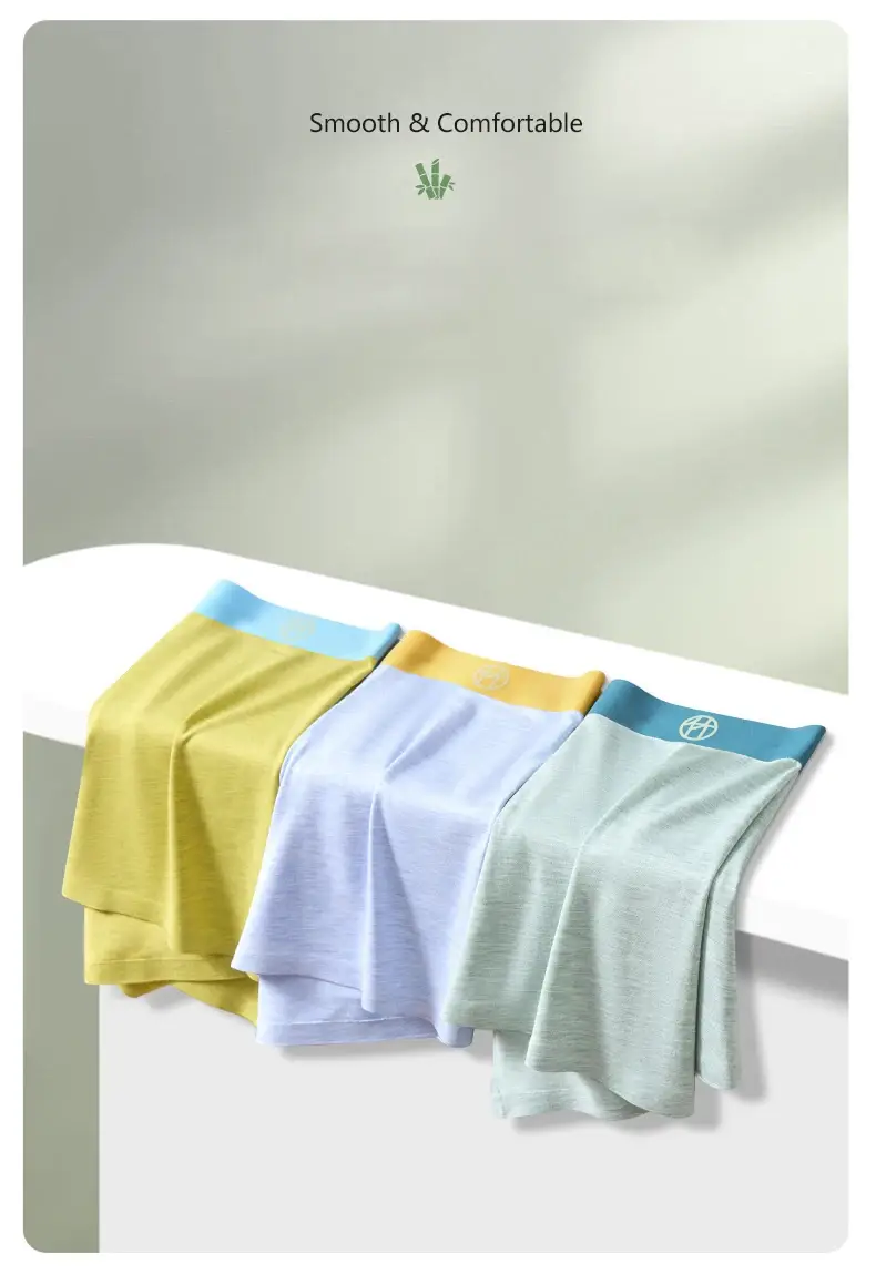 3pcs Bamboo Fiber Man Underwear Comfortable Breathable Men Boxers Regenerated Fibers Underpants L XL XXL 3XL 4XL Man Panties — image 14