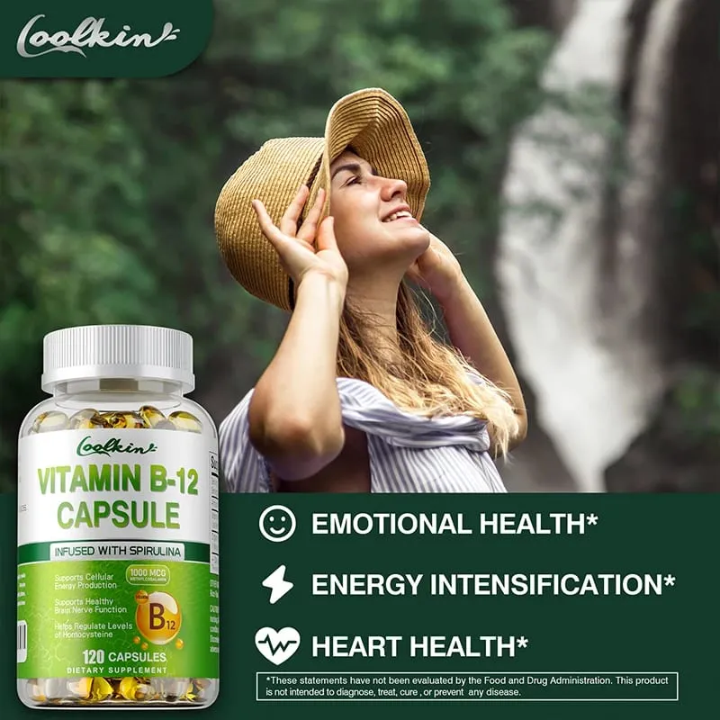 Vitamin B12 Kapsler - Methylcobalamin Supplement for Mind Energy Brain Mood Heart Support — image 4