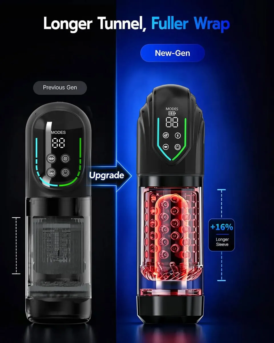 Automatický mužský masturbační pohárek 7 režimů sání Rotující lízání Pocket Pussy Stroker Výstřik penis Pumpa Sexuální hračky pro muže