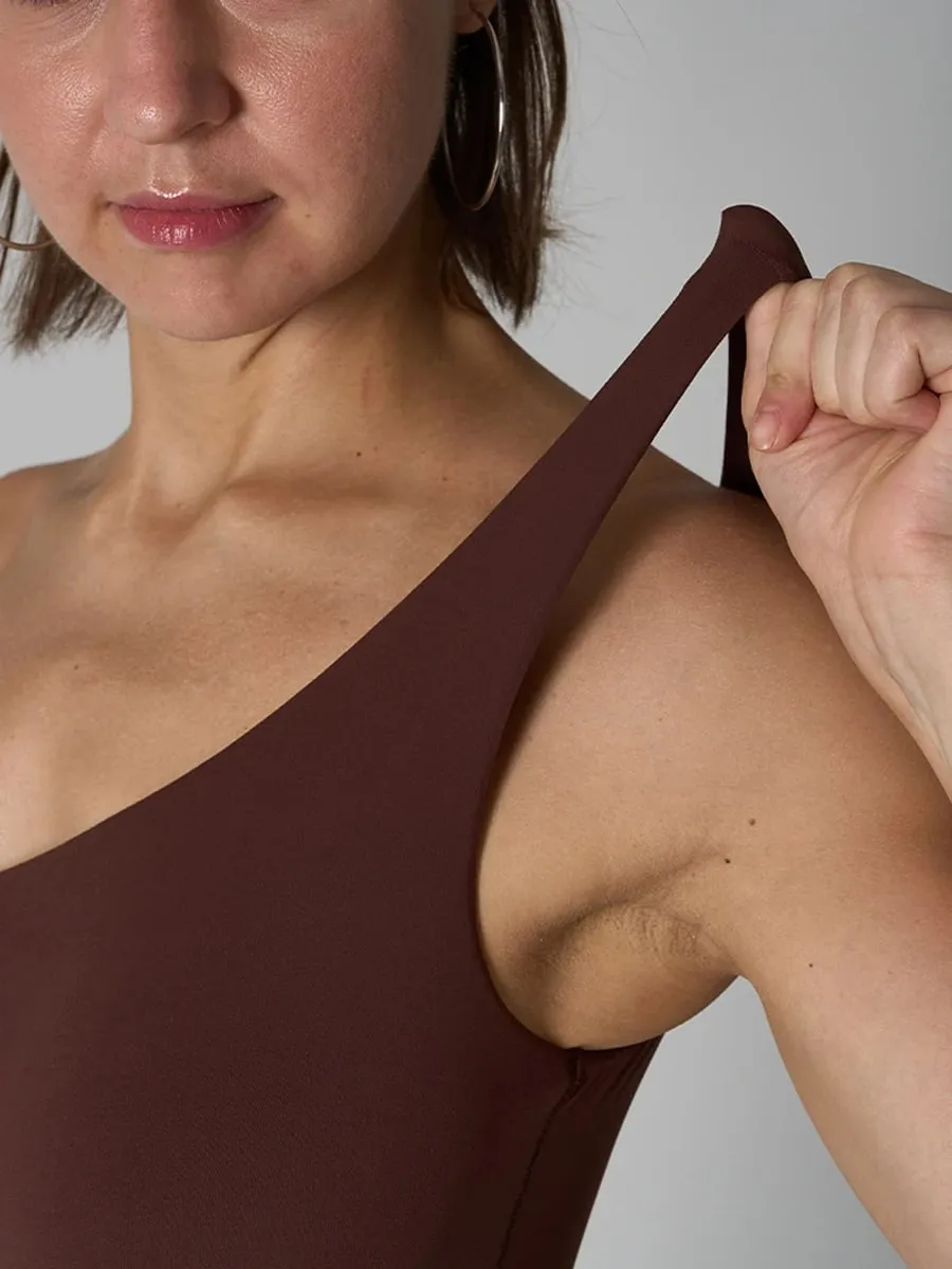 Çapraz omuz tulum kadın katı yüksek elastikiyet ince Shapewear Bodysuit kadın moda streetwear ince spor iç çamaşırı — image 6