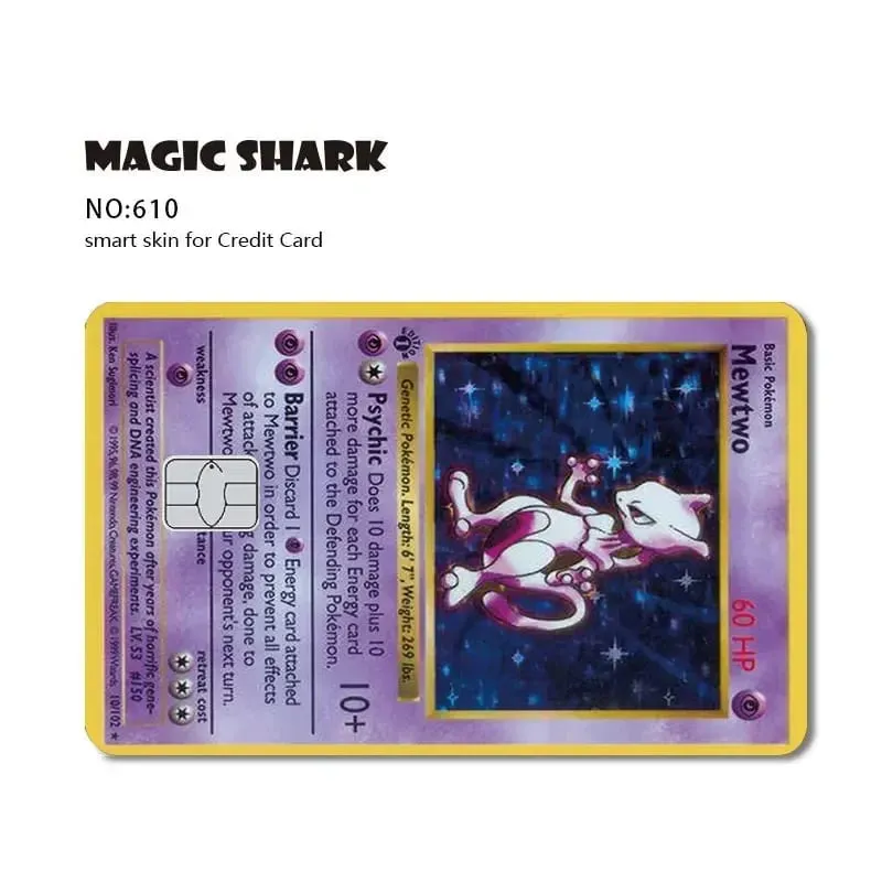 2025 New Pokemons Charizard Blastoise Bulbasaur Eevee Metwo Sticker Film Skin Cover for Credit Debit Card — image 12