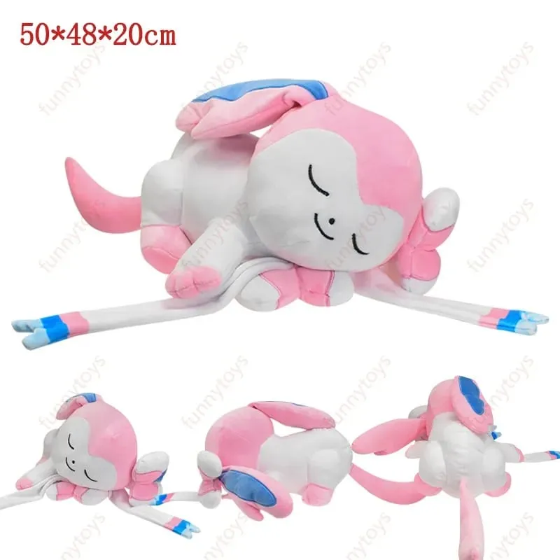 Oreiller en peluche Pokémon pour position de sommeil, Leafeon, particulier Sylveon Furret Cubone Scorbunny Bulbasaur, coussin en peluche doux — image 13