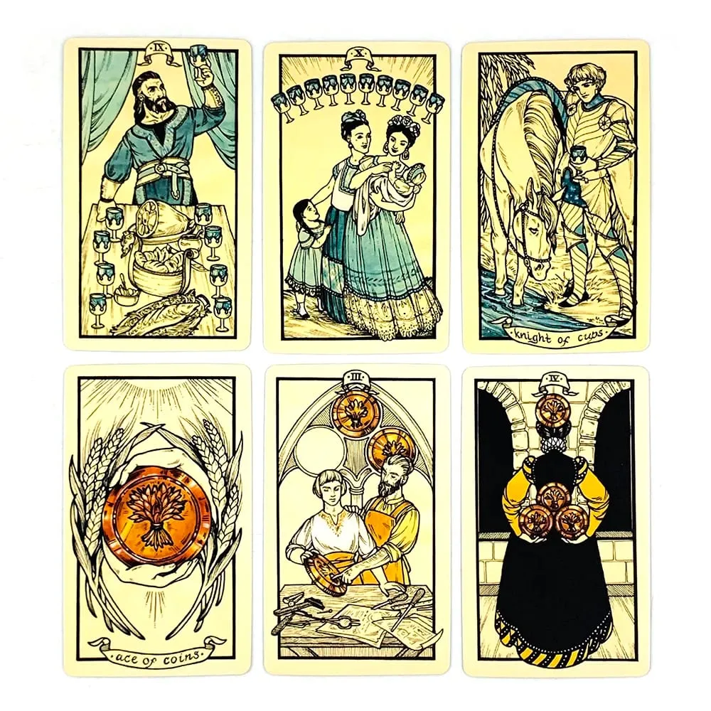 Mga Tarot Card Deck English Versions Prediction Divination Oracle Board Paglalaro ng Mga Card Game Para sa Party,Camping Game Pocket Cards — image 4