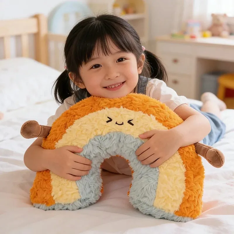 Coussin en peluche arc-en-ciel, mignon, nuage, soleil, lune, étoile, jouet en peluche, décoration de chambre à coucher, poupée, coussin de canapé, 45cm — image 5
