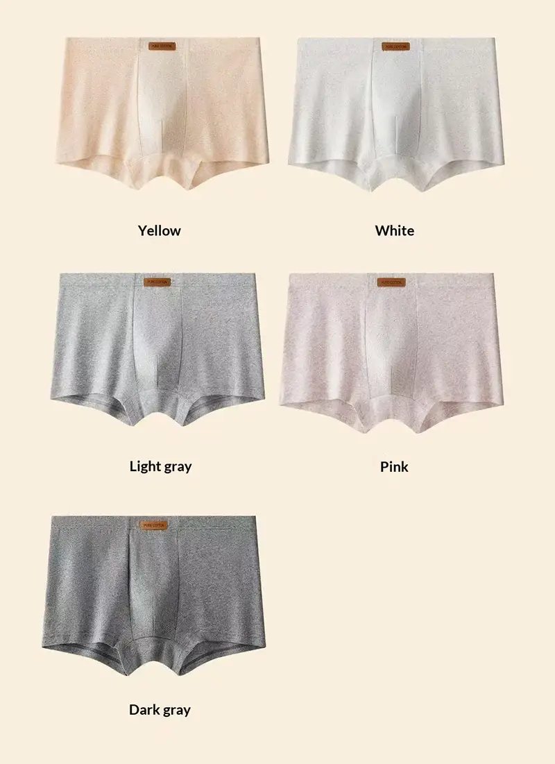 1Pcs männer Jacquard Unterwäsche Solide Bunte Baumwolle Boxer Briefs Plus Größe 6XL Atmungsaktive Komfortable Dessous Sexy Höschen — image 14
