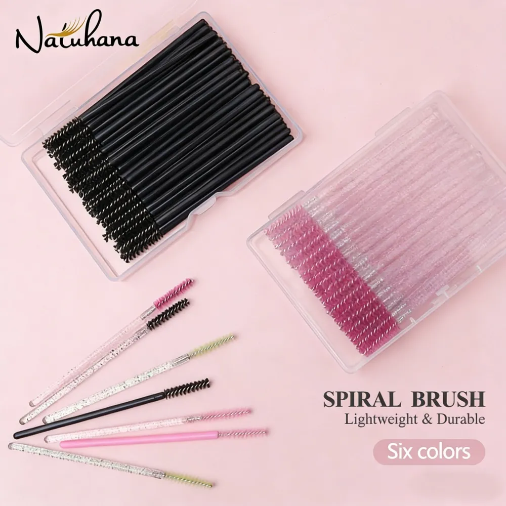Baguettes de Mascara jetables, brosses à bobines, Micro outil d'extension de cils, maquillage, fourniture de cosmétiques de beauté, 50/100 pièces — image 1
