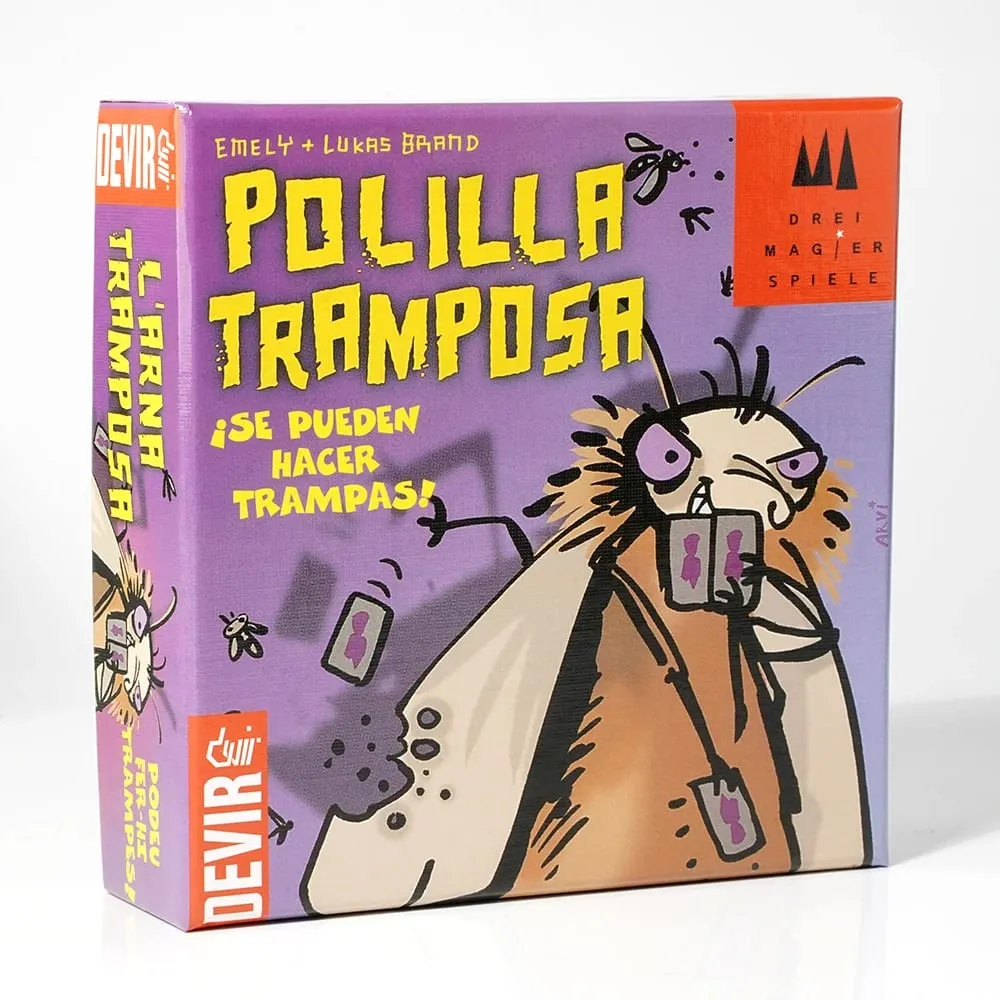 Jeu de cartes Polilla Tramposa Devir Jeu de table familiale Divertido donde se Permite Hacer Trampas para Niños y Adultos