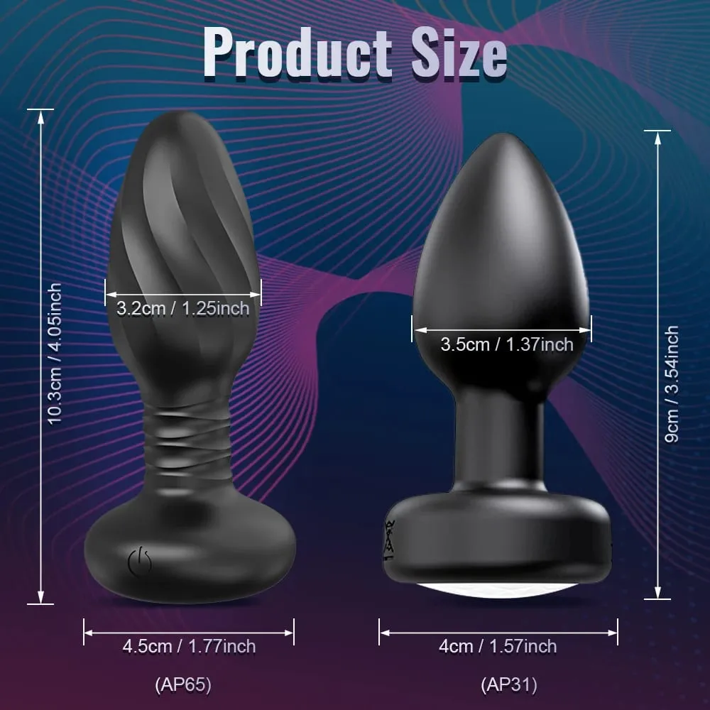 APP Kontrolü LED Rotasyon Titreşimli Butt Plug Kadınlar için Wiggle Anal Vibratör Eşcinsel Erkekler Anal Plug Etkileşim Seks Oyuncak Çiftler için — image 4