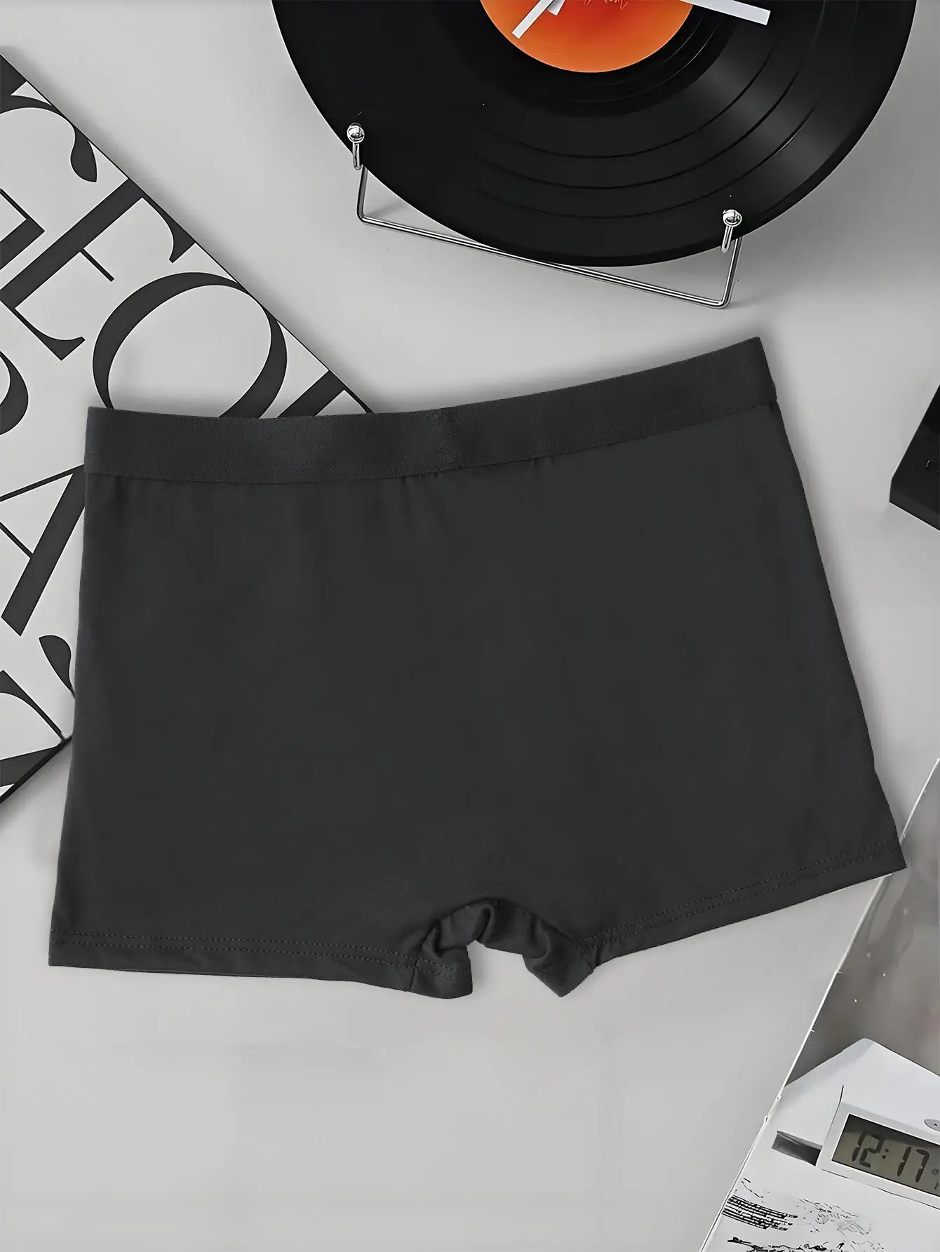Boxers pour hommes avec taille élastique, caleçons doux avec expressions intéressantes imprimées, sous-vêtements extensibles pour un usage quotidien — image 3
