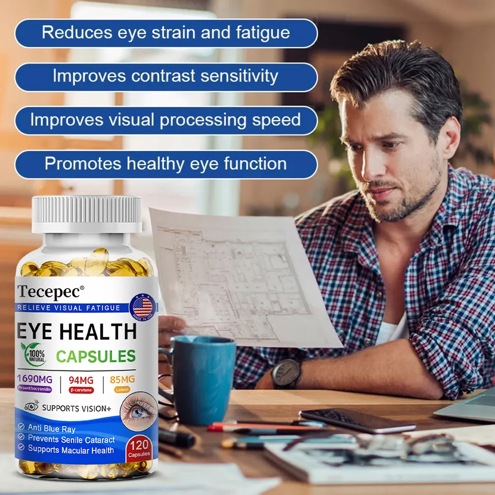 Lutein +Proanthocyanidin - Super Vision Support Supplement Supports Eye Health 120 Softgels — image 5