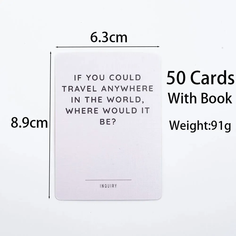 Mindful Talk Board Game 50 Cards Ice Breaker Social Gathering Closer Friends Funny and Meaningful Party Game — image 6