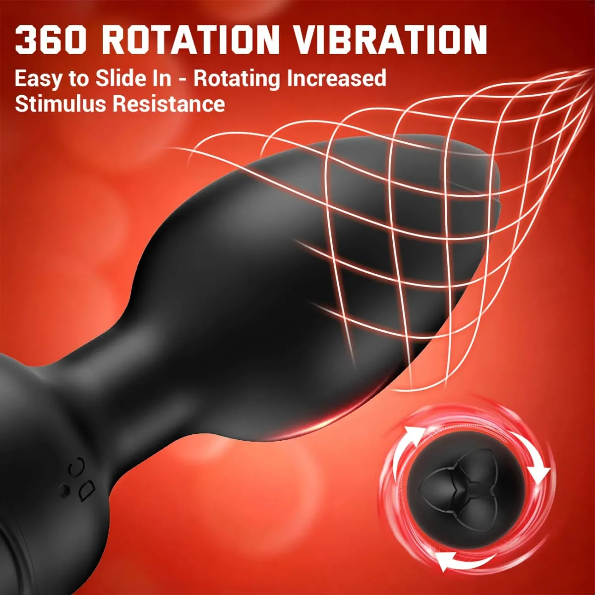 Drahtlose Steuerung 360° Rotation Wackelvibrator Butt Plug für Männer Prostatamassagegerät Homosexuell Analvibrator Analplug Erwachsene Sexspielzeug — image 3