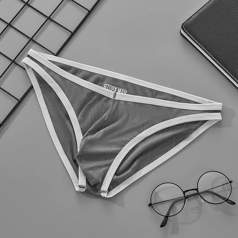 Seluar Dalam Satu Lapisan Lelaki Ultra Nipis U Convex Seluar dalam Seluar Dalam Musim Panas Seksi Kelembapan Bernafas — image 18
