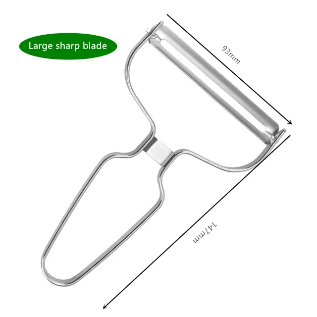 Éplucheur de légumes et de fruits, couteau en acier inoxydable, râpes à chou, trancheur de pommes de terre, accessoires de cuisine, outils de cuisine à bouche large — image 10