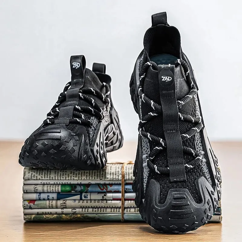 Sepatu kets musim panas ringan pria jaring ventilasi berlubang sepatu harian luar ruangan fleksibel Anti abrasi busa lembut — image 8