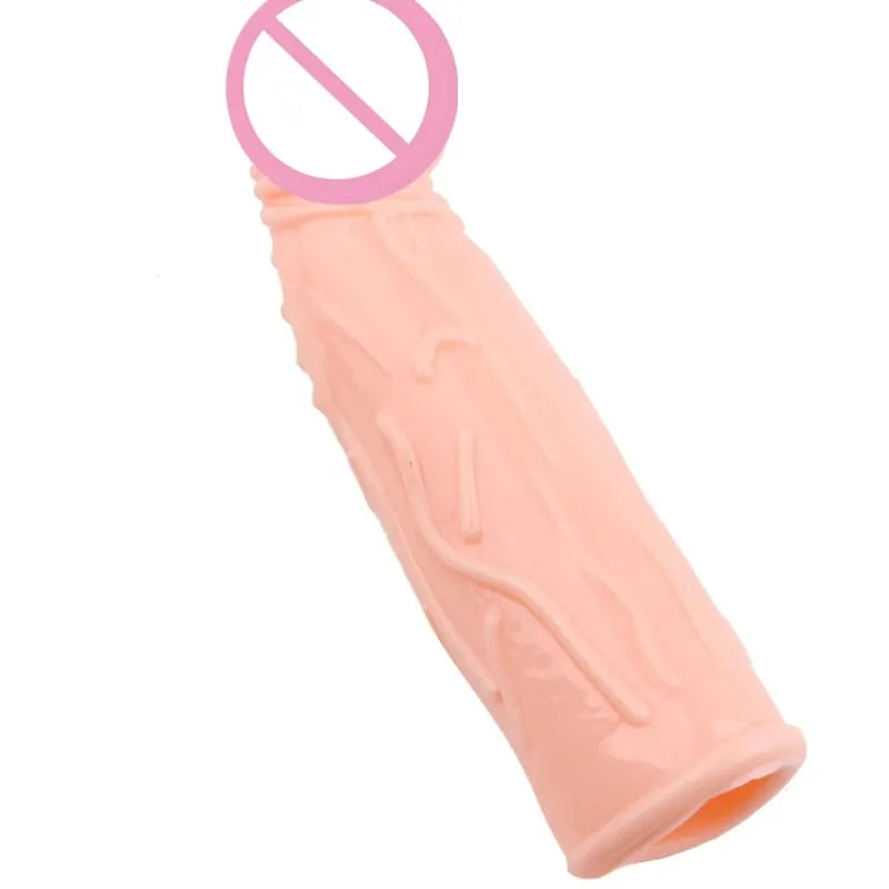 Realistic Penis Extension Cock Sleeve Reusable Silicone Penis Enlarger Delay Condoms For Men Dildo Enhancer Sex Toys — image 17