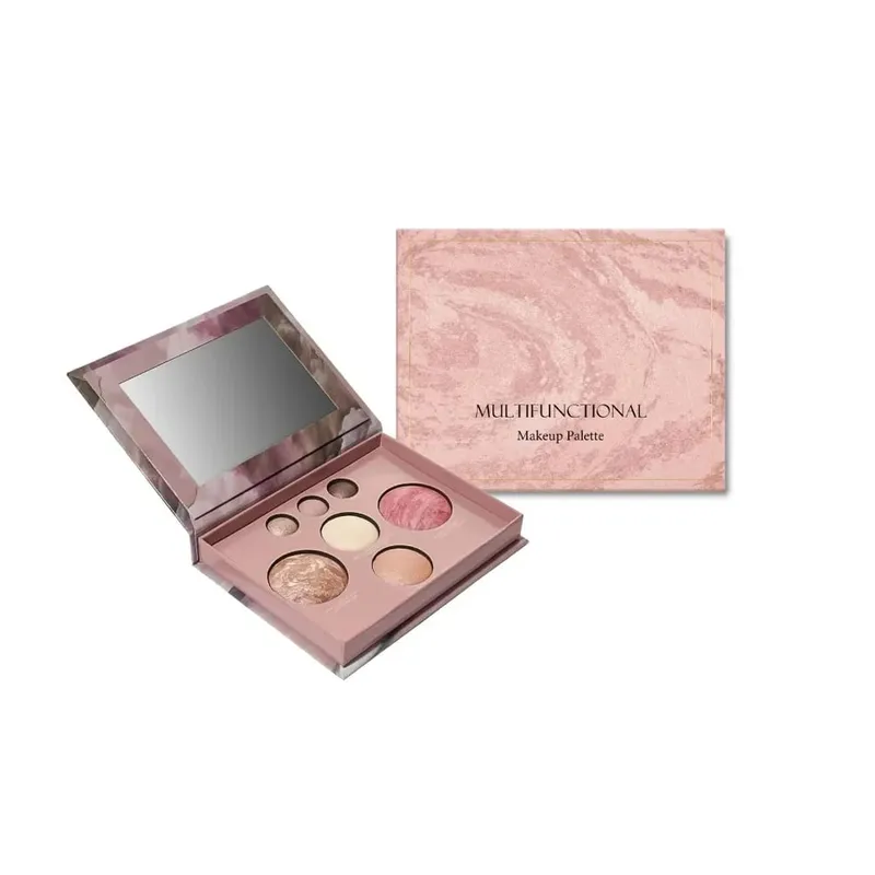 7 barev Multifunkční make-up paleta Integrovaná matná třpytivá tvářenka na oční stíny Highlight Contour Professional Paletka dárky