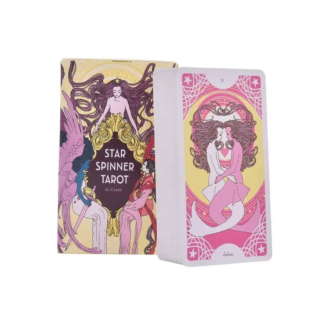 Star Spinner Tarot Cards A 81 Tarot Table Deck Oracle Card English Fun Playing Divination Fate Board Games for Women