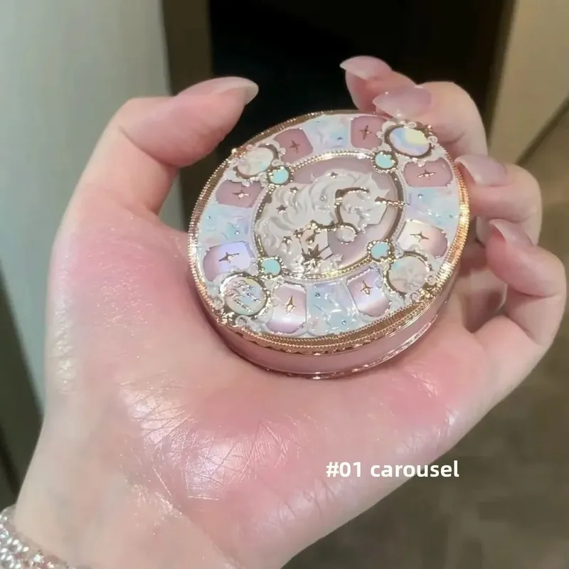 Flower Knows Unicorn Vintage Eyeshadow Palette Blush Highlighter Lipstick Cute Girly เครื่องสำอางสำหรับผู้หญิง — image 14