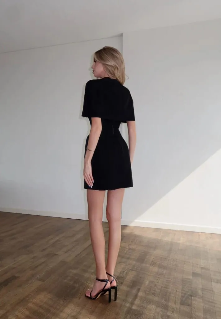 ผ้าคลุมไหล่มินิชุดผู้หญิงElegant Square-คอเอวCinchingแขนกุดSlimสั้นLady 2026 ใหม่ห้องพักช่วงวันหยุดGowns — image 6