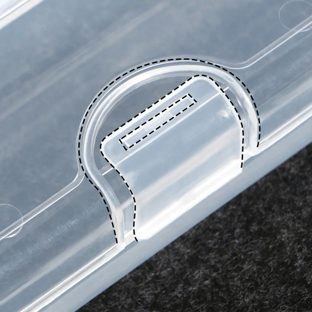 Scatola porta pennelli trasparente per trucco, plastica antipolvere, organizer per pennelli, contenitore leggero per stoviglie, strumenti di bellezza — image 4