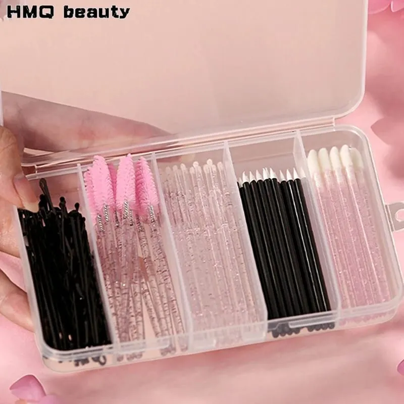 80ks Profesionální sada štětců na make-up Sada štětců na obočí Řasy Štětce na rty Vlásenka Mikro štětec na prodlužování řas Nástroje na líčení — image 1