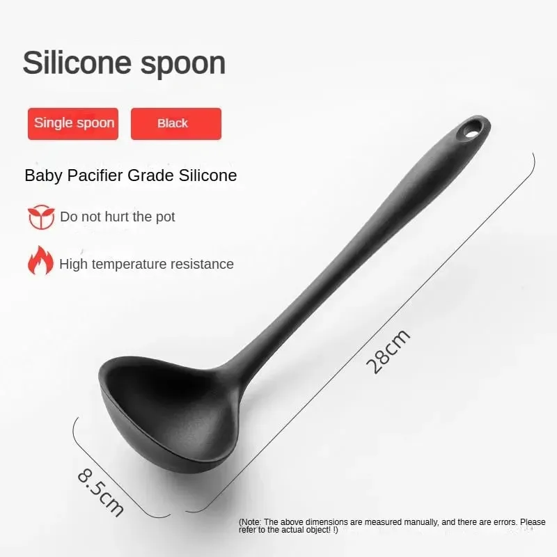 1 /7-teiliges Silikon-Küchenhelfer-Set – Antihaft-Spatel, Löffel, Skimmer, Pasta-Clip und mehr zum Kochen und Backen — image 11