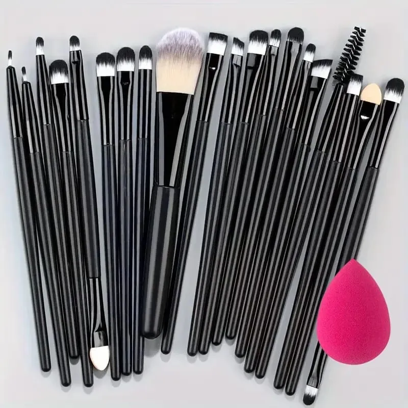 8st-20st sminkborstar set Mjuk fluffig ögonskugga Borste detalj Concealer Blush Loose Powder Foundation Highlighter Beauty Tool — image 22