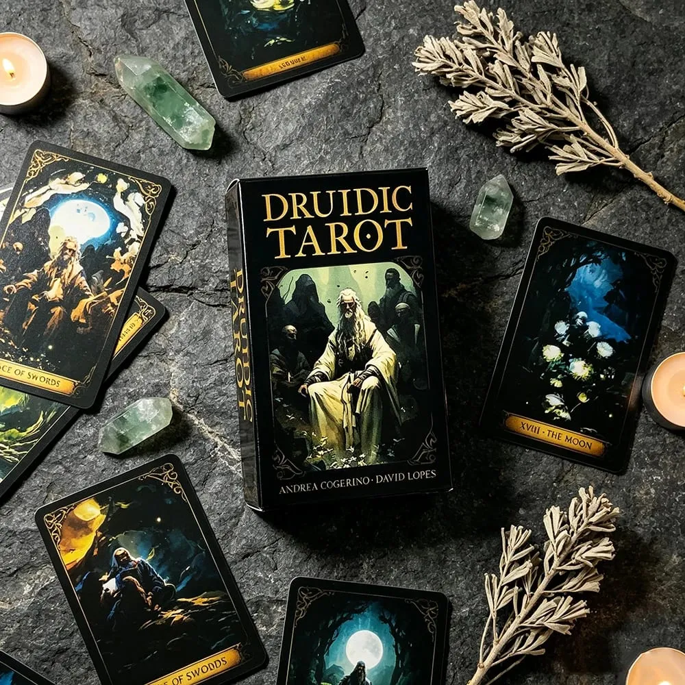 Karten, 78 Karten, Wahrsagerei, geheimnisvolle Wahrsagerei, Brettspiel, Kartenspiel, spirituelles Zubehör für Tarot-Sammler — image 4